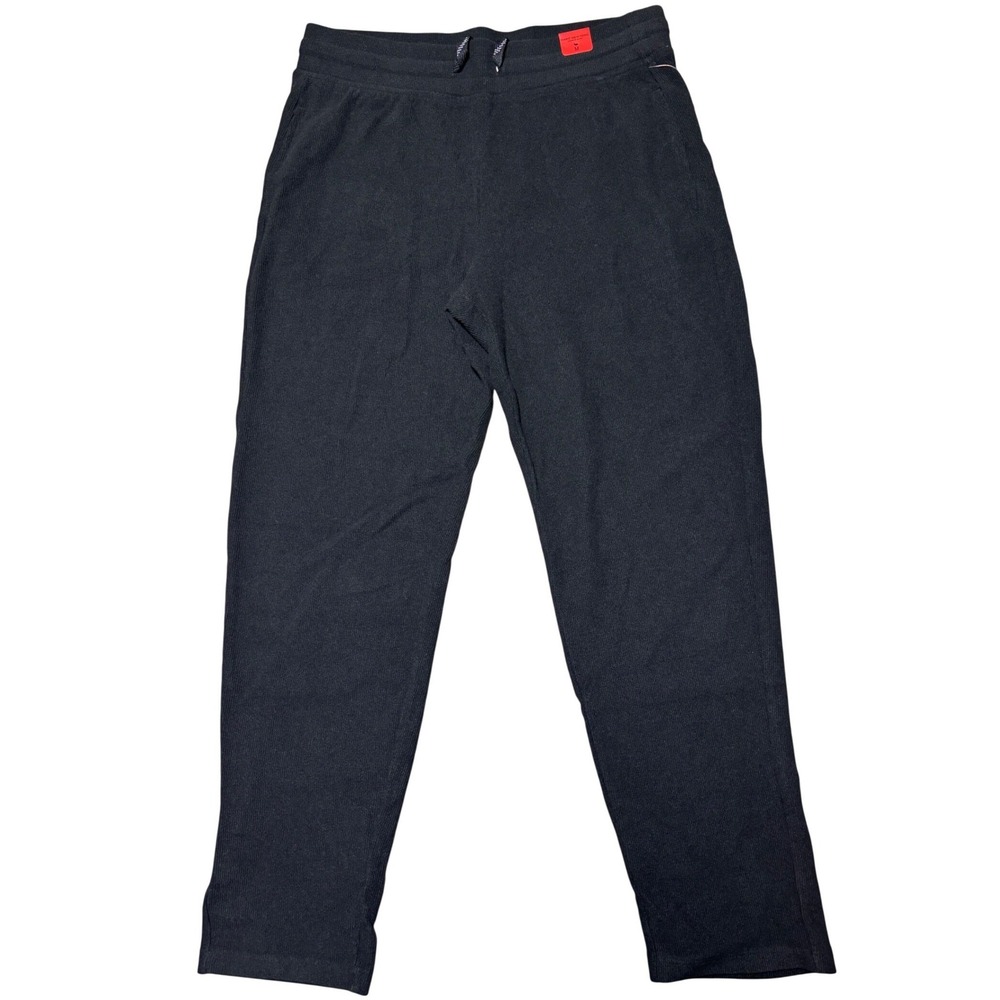 New Marc New York Andrew Marc Womens‎ Black Ribbed Knit Jogger Pants Size Small